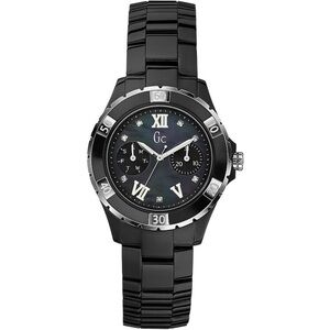 New Guess GC Sport XL-S Diamond With Black Mother-of-Pearl Ceramic 36mm Watch